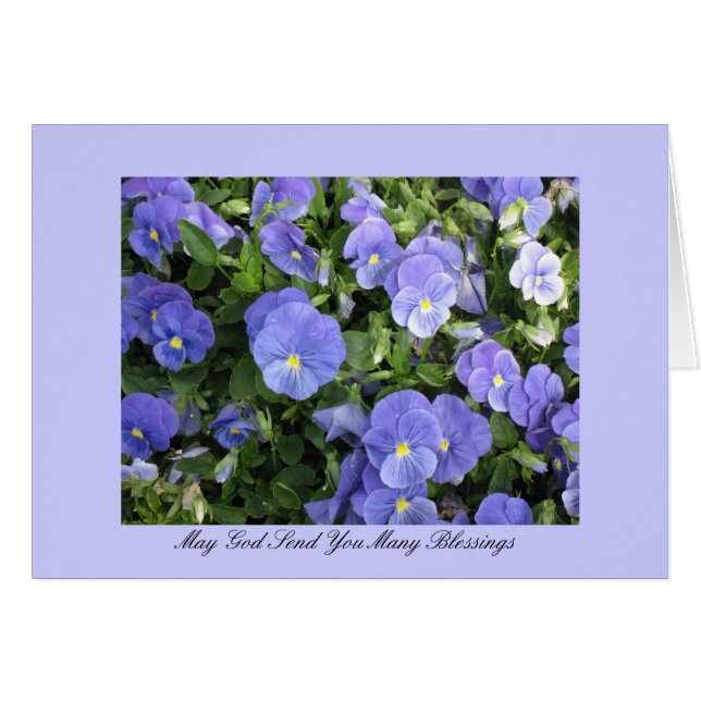 Puede dios enviarle muchas bendiciones (Anverso (Horizontal))