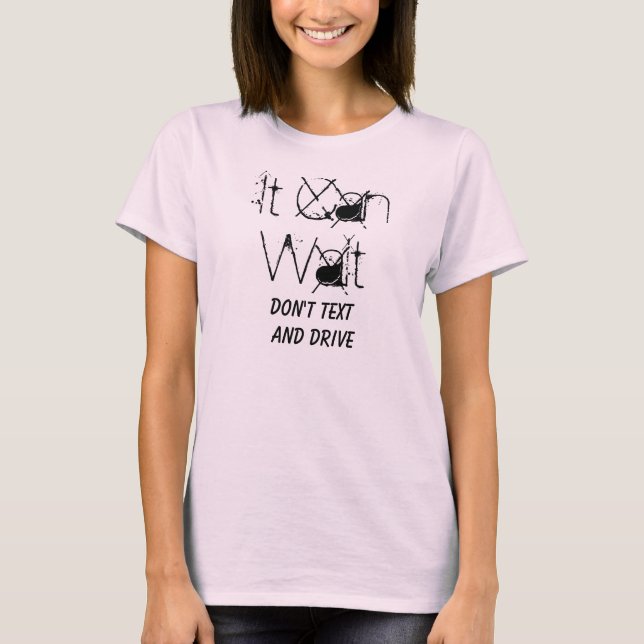 Puede esperar no hace camiseta del texto (Anverso)