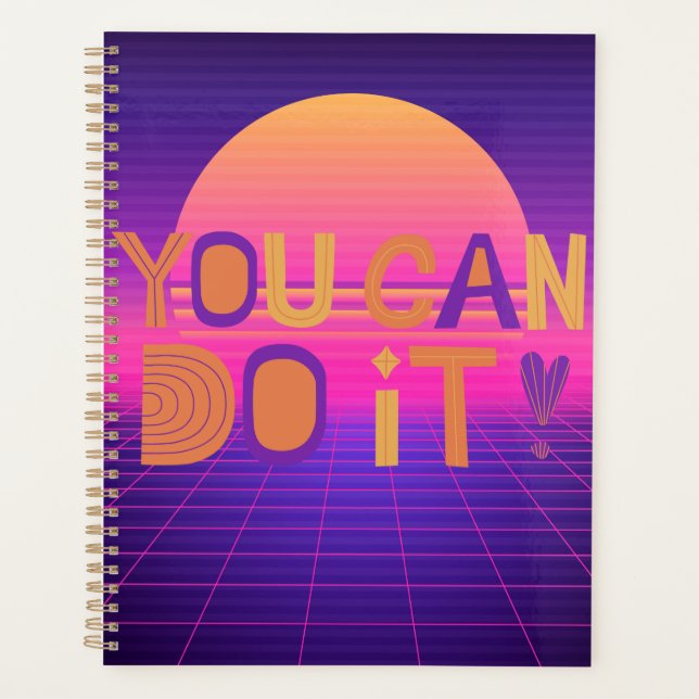 Puede Hacerlo Planificador Inspirador De Calendari (Anverso)