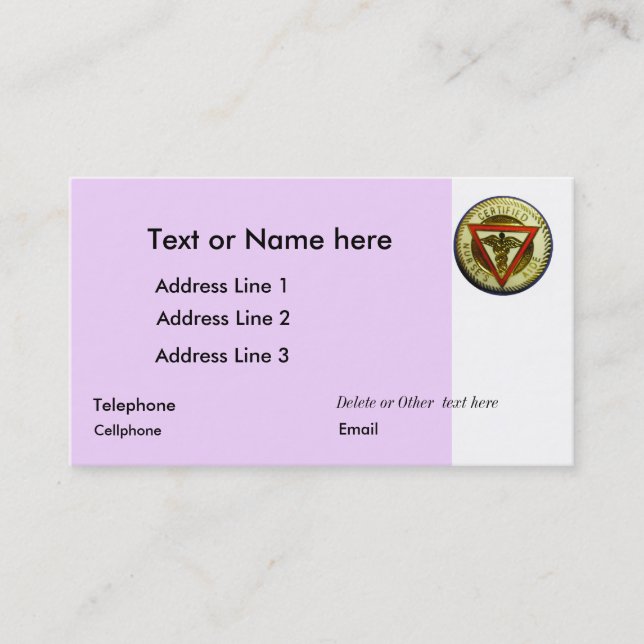 PUEDE la plantilla de la tarjeta de visita (Anverso)