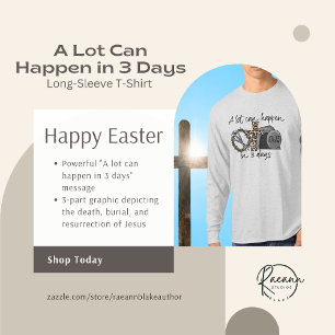 Puede pasar mucho en 3 días Camiseta de manga larg