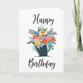 Puede regar tarjetas de cumpleaños feliz