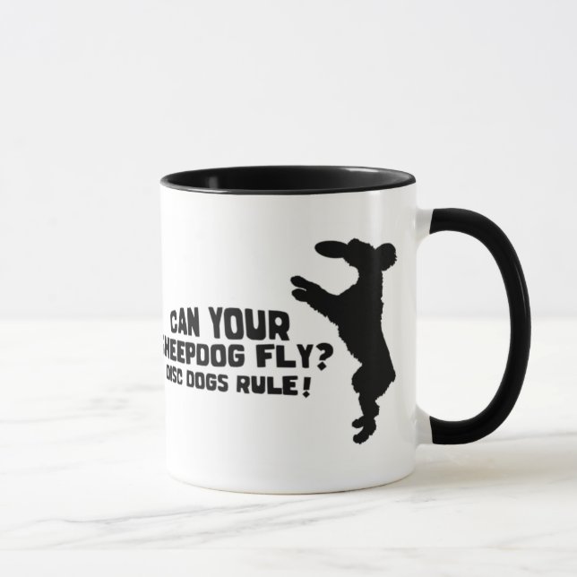 Puede su taza de la mosca del perro pastor (Derecha)