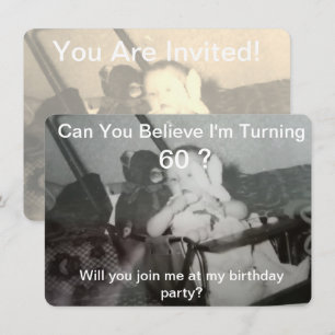 ¿Puedes creer que cumplo 60 años? Invitación de fo