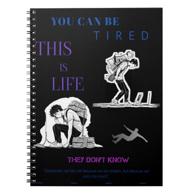 Puedes estar cansado: Cuaderno de notas fotográfic (Frente)