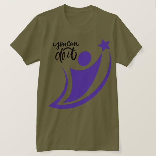 Puedes Hacerlo Con Camiseta Motivacional - Potenci (Anverso del diseño)