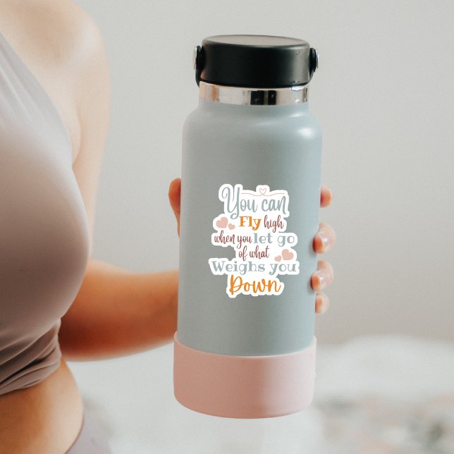 "Puedes Volar Alto...." Pegatina de vinilo con for (Subido por el creador)