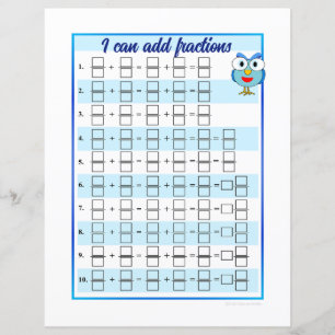 Puedo agregar y restar plantillas de fracciones -H