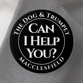 ¿Puedo Ayudarte? Botón de insignia