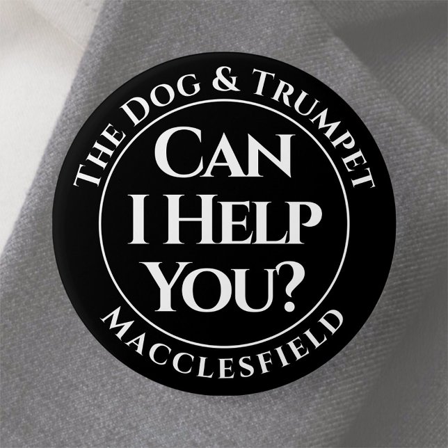 ¿Puedo Ayudarte? Botón de insignia (Subido por el creador)