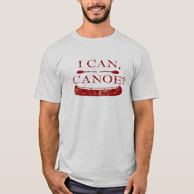 ¿Puedo, Canoe? Camiseta (logotipo rojo) (Anverso)