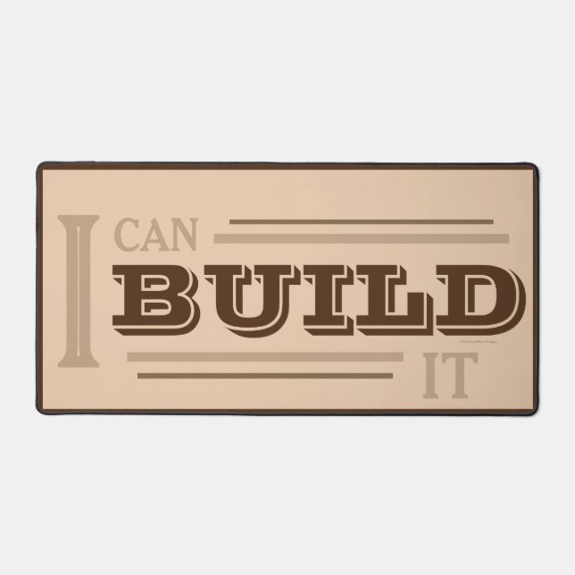 ¡Puedo CONSTRUIRLo! Alfombrilla de escritorio (Mar (Anverso)