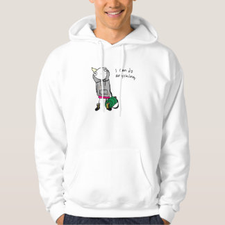 "Puedo hacer cualquier cosa" sudadera con capucha