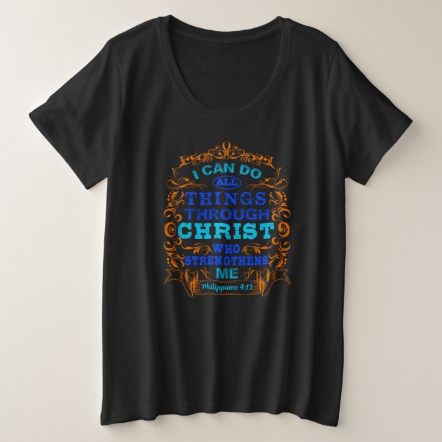 Puedo Hacer Todas Las Cosas A Través De Cristo Nar (Anverso del diseño)