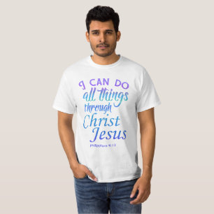 Puedo Hacer Todas Las Cosas Biblia Verso Camisetas