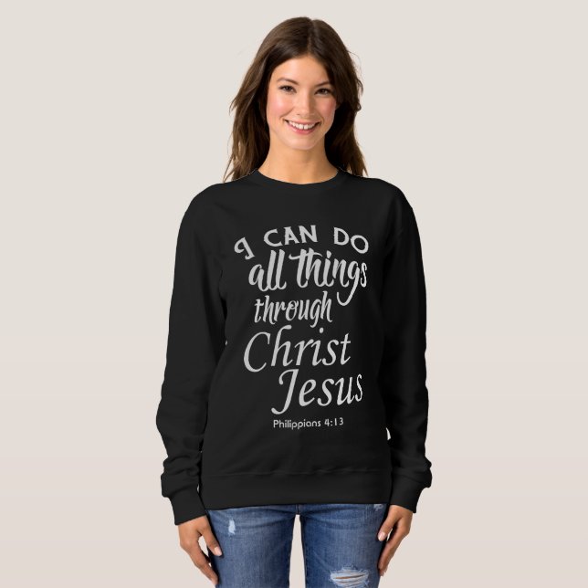 Puedo Hacer Todas Las Cosas Biblia Verso Camisetas (Anverso completo)
