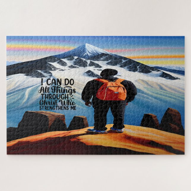 Puedo Hacer Todas Las Cosas Del Rompecabezas Motiv (Horizontal)