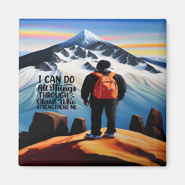 Puedo Hacer Todas Las Cosas Imán Motivador (Frente)