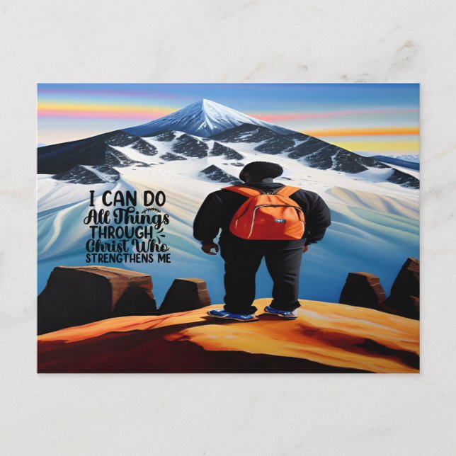 Puedo Hacer Todas Las Cosas Postales Motivadoras (Anverso)