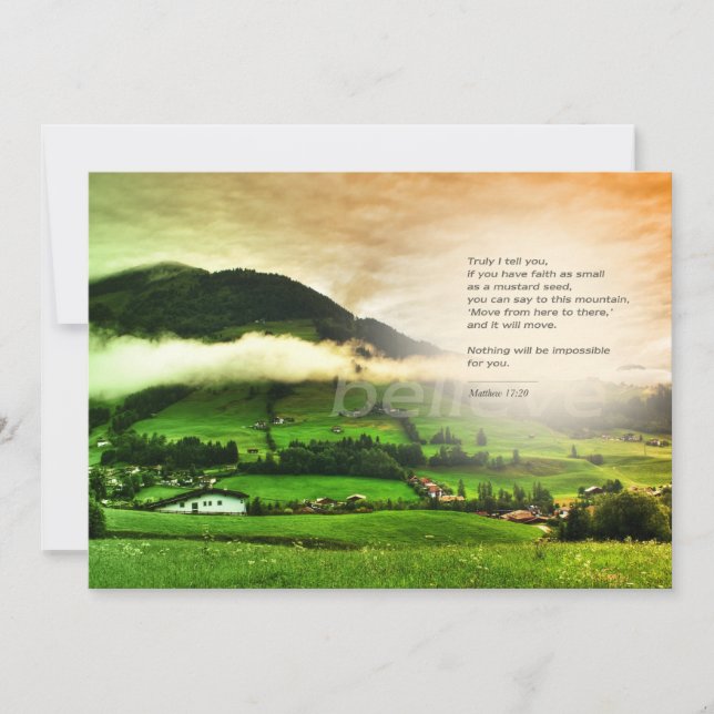 Puedo hacer todo a través de Him Postcard Inspirat (Anverso)