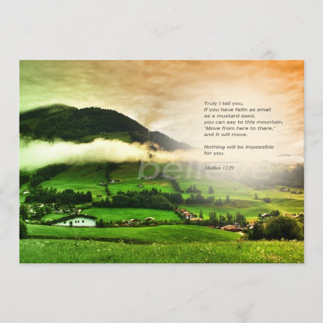 Puedo hacer todo a través de Him Postcard Inspirat (Anverso)