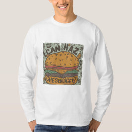 "¿Puedo Haz Cheeseburger?" Diseño de camisetas