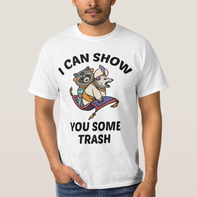 Puedo mostrarles una camiseta de basura - Racoon P (Anverso)