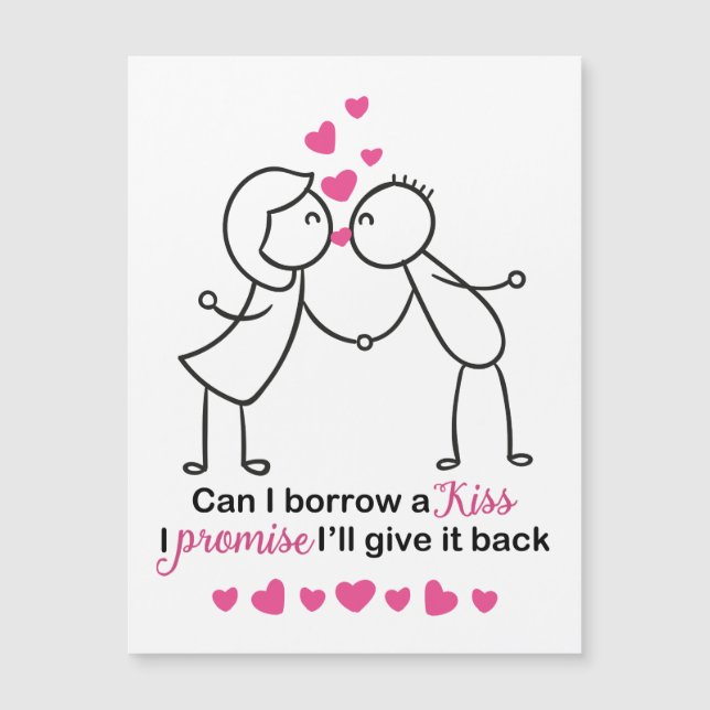 ¿Puedo pedir prestado un beso de diseño para una p (Anverso)