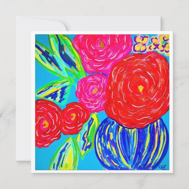 Puedo Pintarme La Postcarta De Las Flores (Anverso)