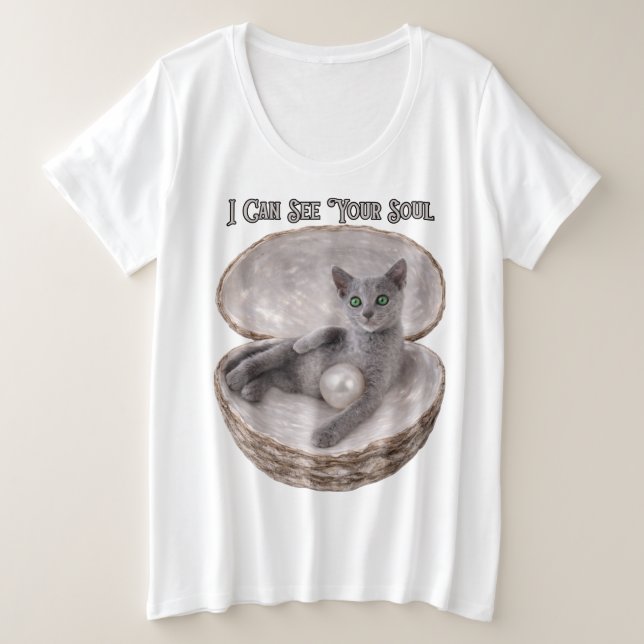 Puedo ver el alma de tu divertido diseño de gato r (Anverso del diseño)
