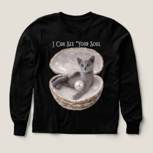 Puedo ver el alma de tu divertido diseño de gato r