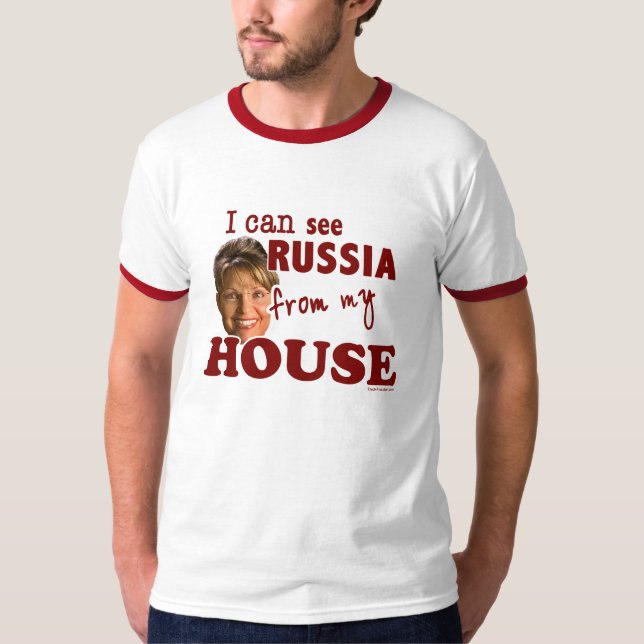Puedo ver Rusia de mi camiseta de la casa (Anverso)