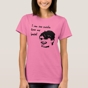 Puedo ver Rusia desde la camiseta de mujer de mi c
