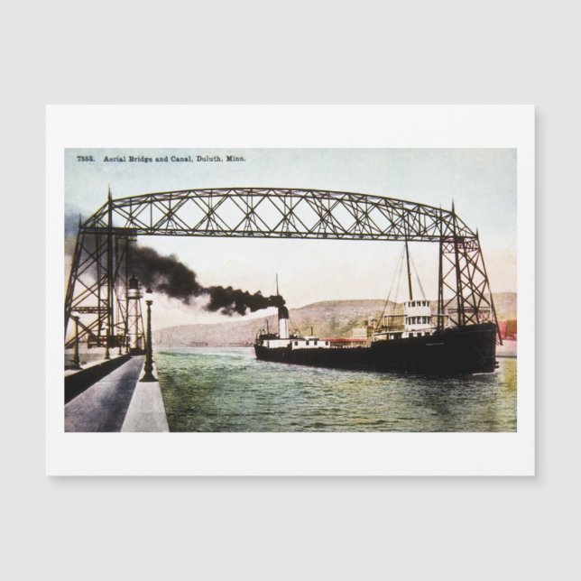 Puente aéreo y Canal, Duluth, Minn. (Anverso)