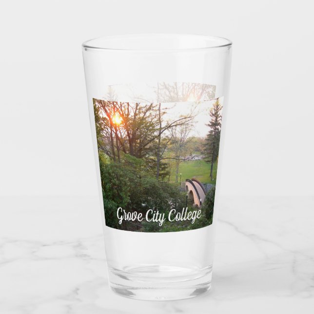 Puente arco iris atardecer en el Grove City Colleg (Anverso)