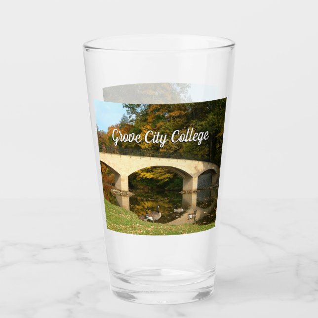 Puente arcoiris en otoño en el Grove City College (Anverso)