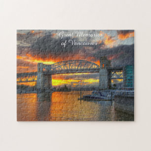 Puente Burrard Street en Vancouver. Rompecabezas