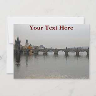 Puente Charles personalizable, tarjeta de Praga