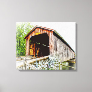 Puente cubierto — Imprimir arte de lienzo