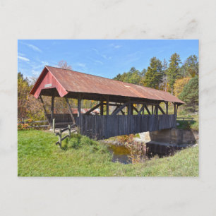 Puente Cubierto Randall, Lyndon, Vermont Tarjeta P