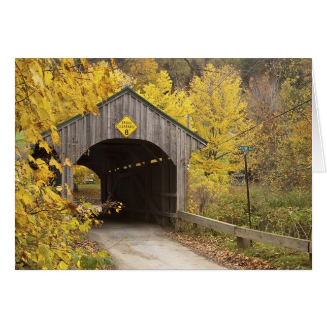 Puente cubierto, Vermont, Estados Unidos 2 (Anverso (Horizontal))