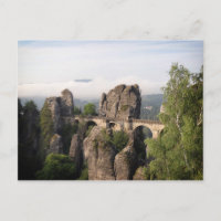 Puente de Bastei en la postal sajona de Suiza
