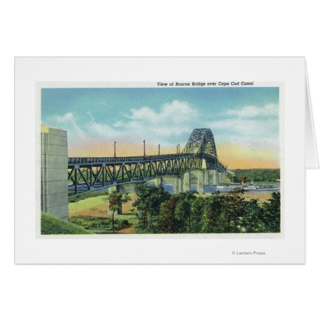 Puente de Bourne sobre la vista del Canal de Cape  (Anverso (Horizontal))