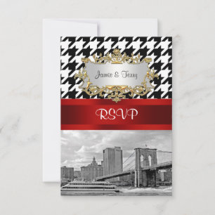 Puente de Brooklyn Blk Wht Houndstooth RSVP 1
