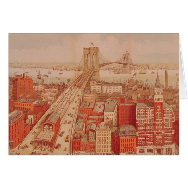 Puente de Brooklyn, c.1883 (Anverso (Horizontal))