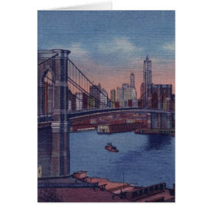 Puente de Brooklyn del vintage