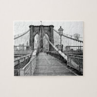 Puente de Brooklyn en el rompecabezas de verano