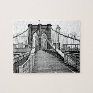 Puente de Brooklyn en el rompecabezas de verano