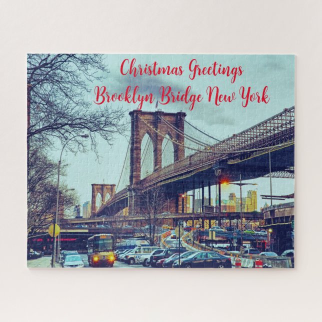 Puente de Brooklyn, Nueva York. Rompecabezas (Horizontal)