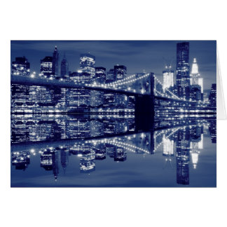 Puente de Brooklyn por la noche, Nueva York
